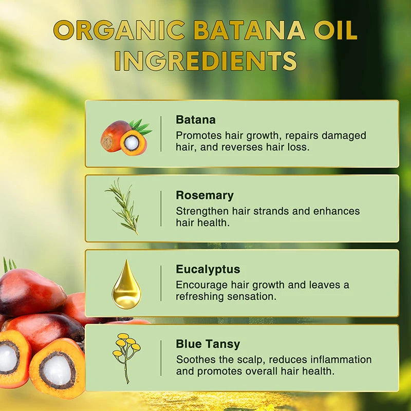 100% Raw Batana Oil for Hair Growth Organic Batana Oil