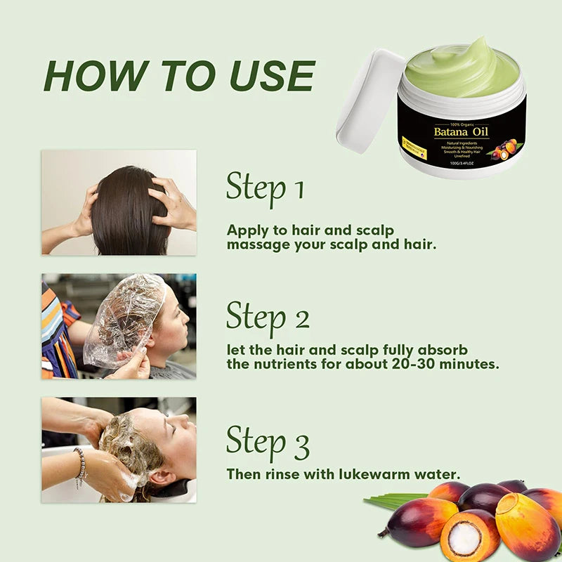 100% Raw Batana Oil for Hair Growth Organic Batana Oil